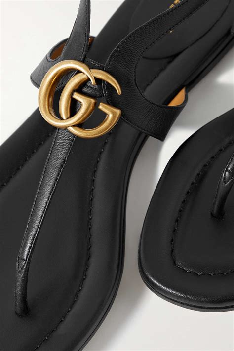 gucci blocked marking sandal|GUCCI Marmont logo.